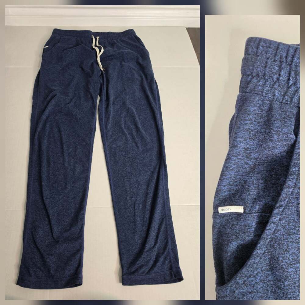 Vuori Ponto Performance Pants Mens XL Blue DreamKnit Joggers Athleisure